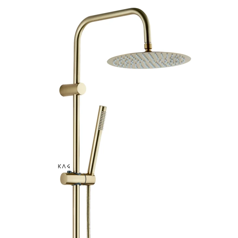 מוט פינוק למקלחת זהב Brass דגם רומא KAG - בסט דיל שופ best deal