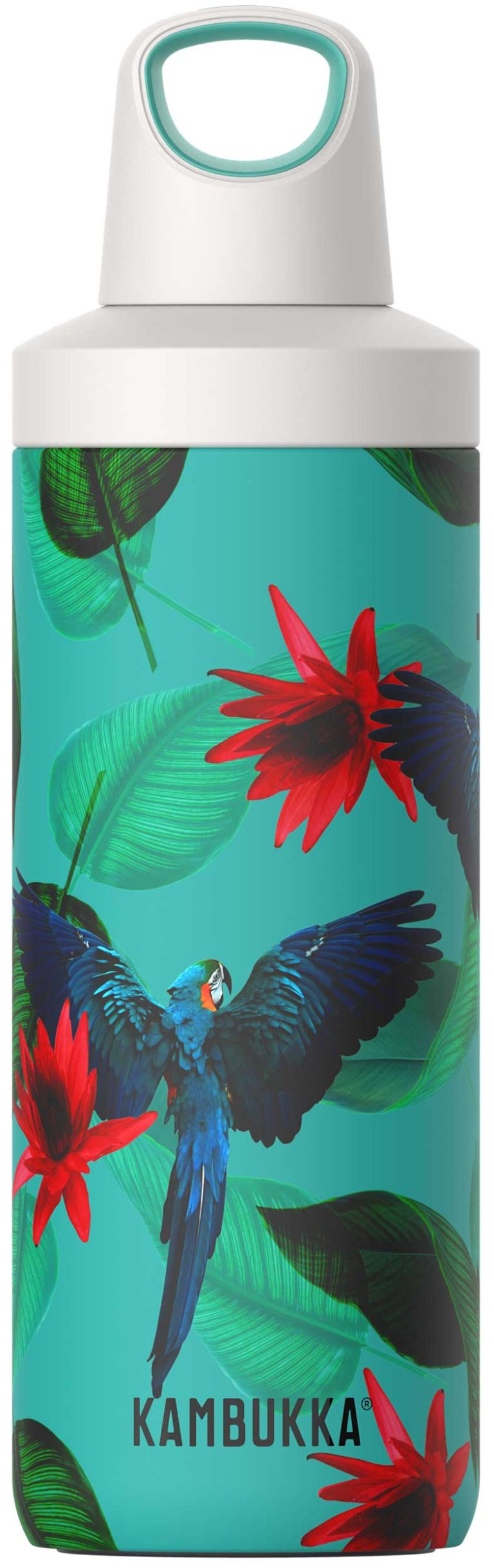 בקבוק שתיה תרמי 500 מ"ל תוכים קמבוקה￼ Kambukka Parrots