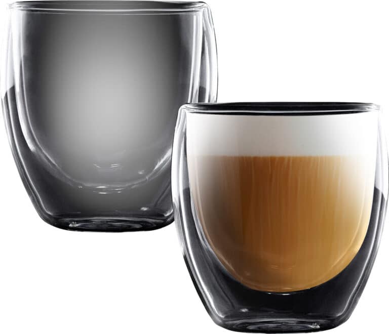 סט 2 כוסות דופן כפולה 250 מ"ל Cappuccino Columbia פוד אפיל - בסט דיל שופ Best Deal BAO